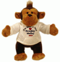 Funky Friends Cheeky Monkey with a Personalized Hoodie