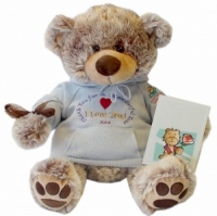 Top PAWS Teddy Bear - Frosty - Large 21 inch Teddy Bear with Hoodie